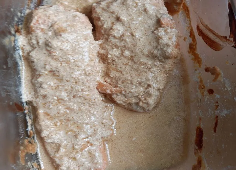 Pavés de saumon à la sauce soja au yaourt