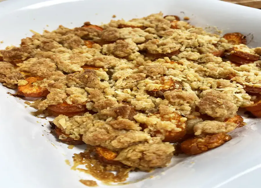 Crumble de légumes et fromages fatigués