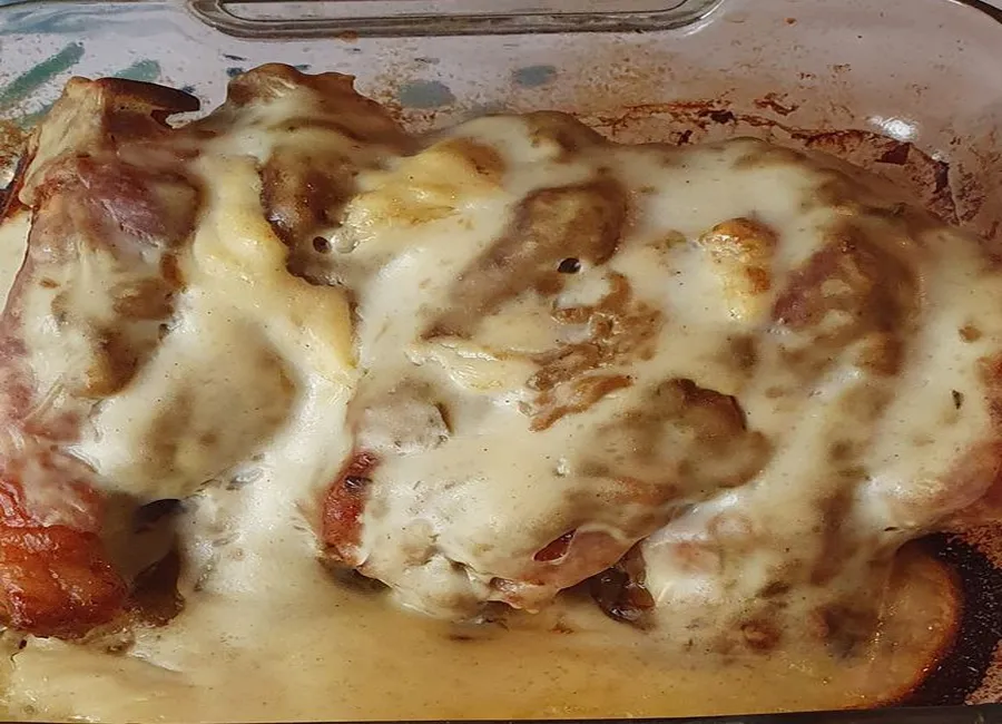 Carré de veau gratiné aux champignons