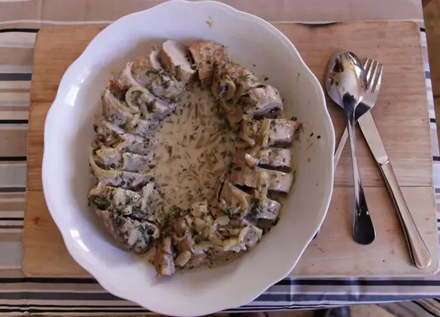 Filet mignon au cidre et à l'estragon