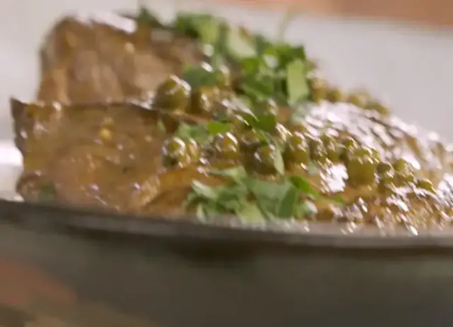 Onglet de boeuf au poivre vert