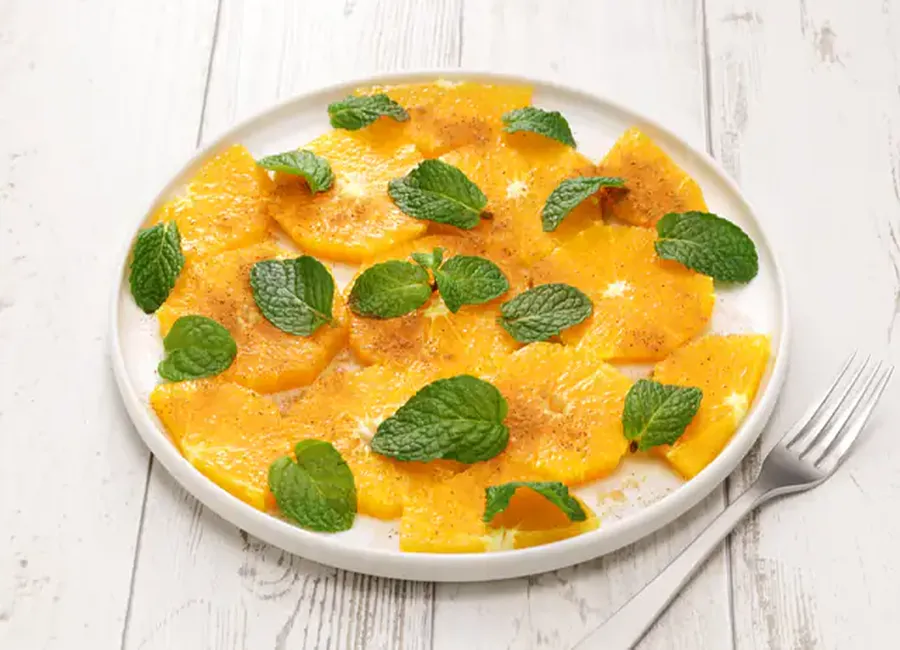 Salade d'oranges aux épices et au rhum