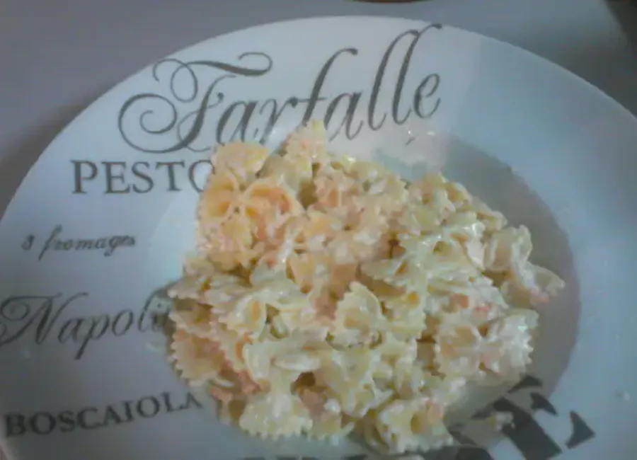 Pâtes au saumon fumé et philadelphia