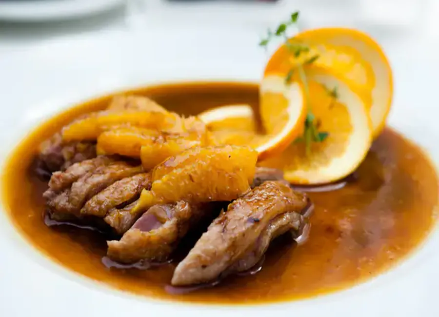 Magrets de canard à l'orange