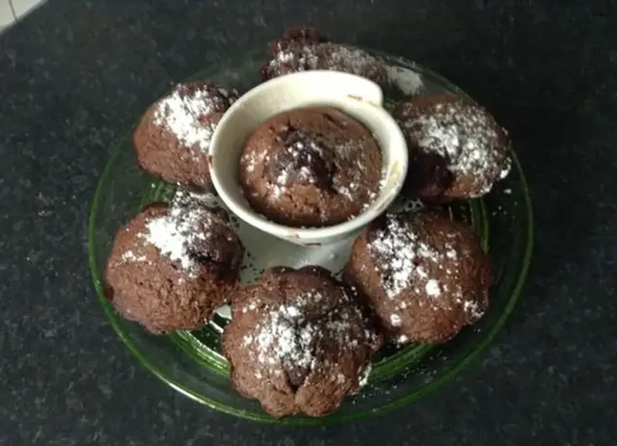 Coulant au chocolat au coeur de framboise