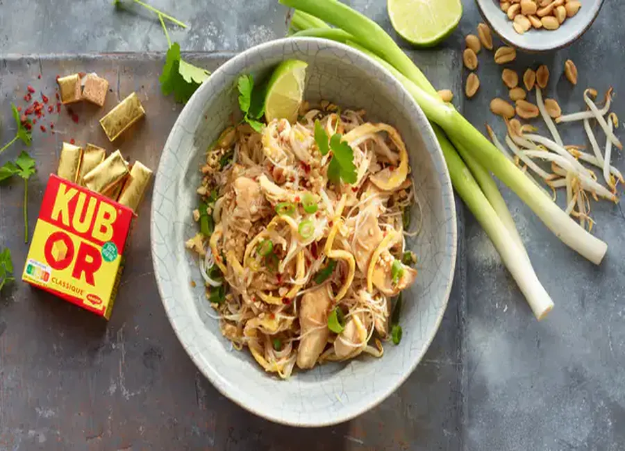 Spaghettis façon pad thaï