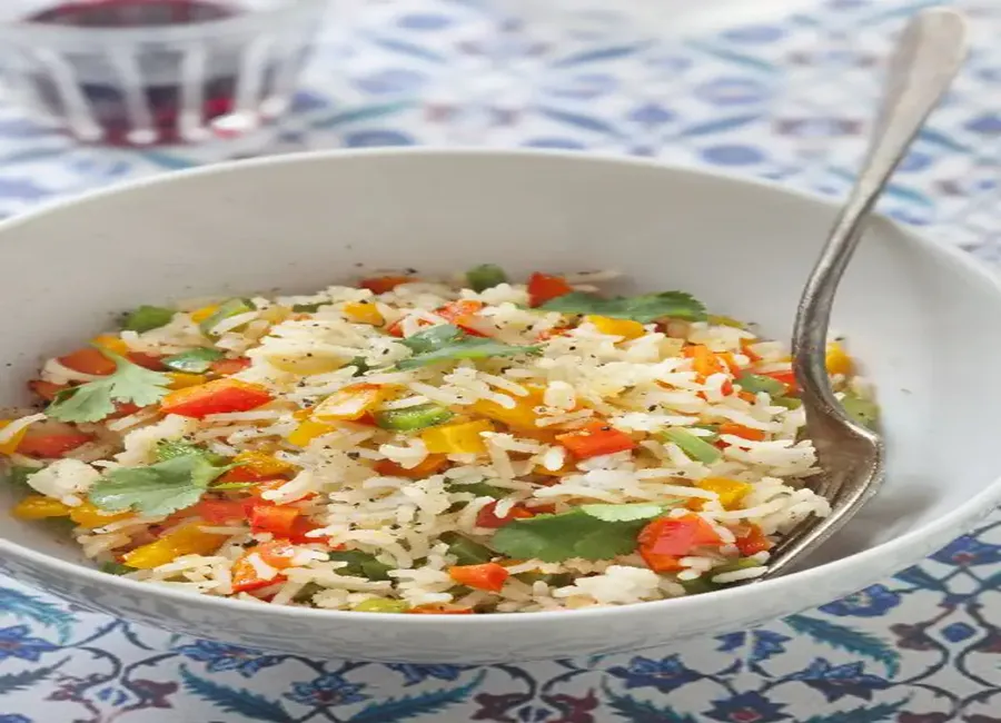 Riz aux poivrons