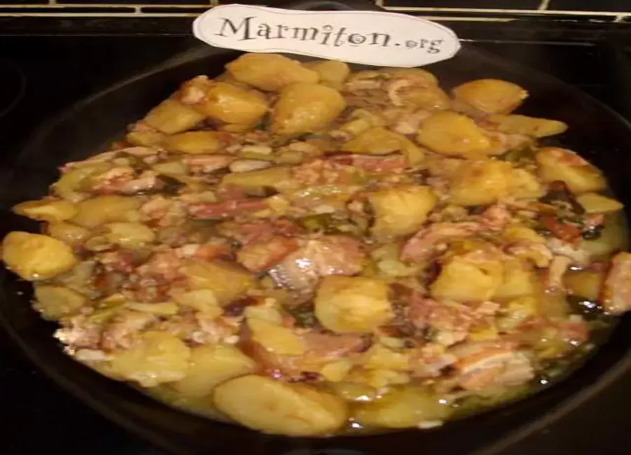 Salade chaude au lard fumé