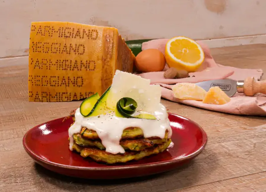 Galettes parmesan pommes de terre et courgettes