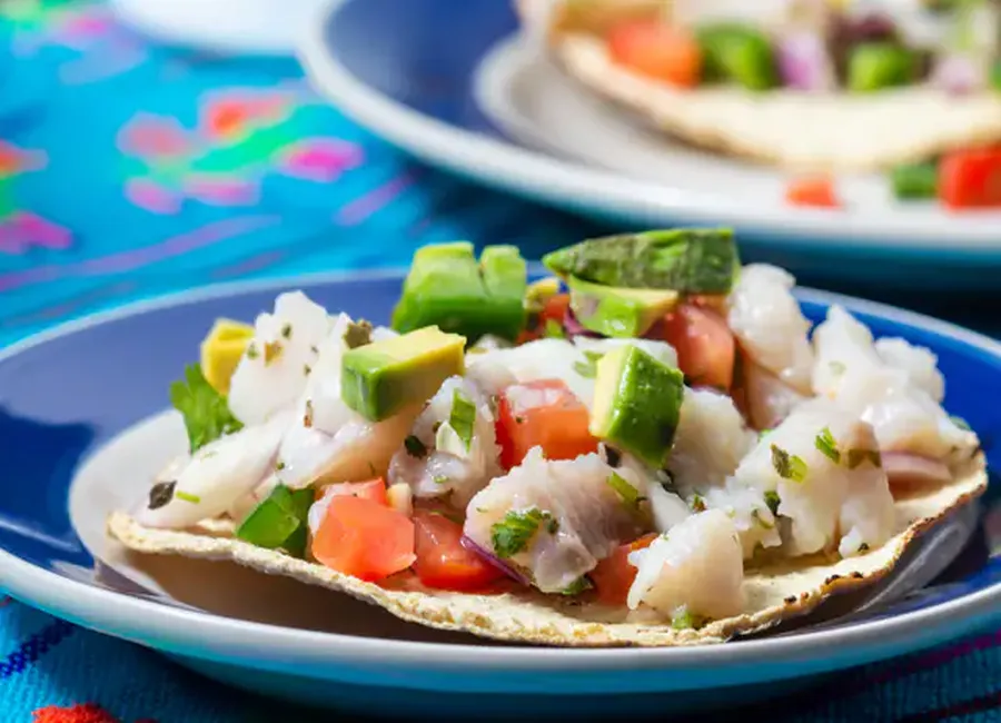 Ceviche de cabillaud (mexique)