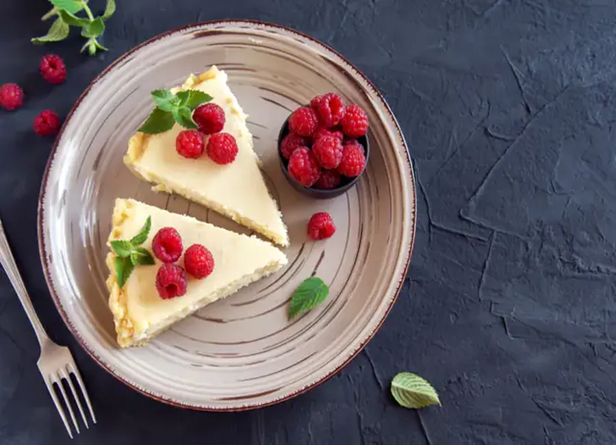 Tarte citron et framboise