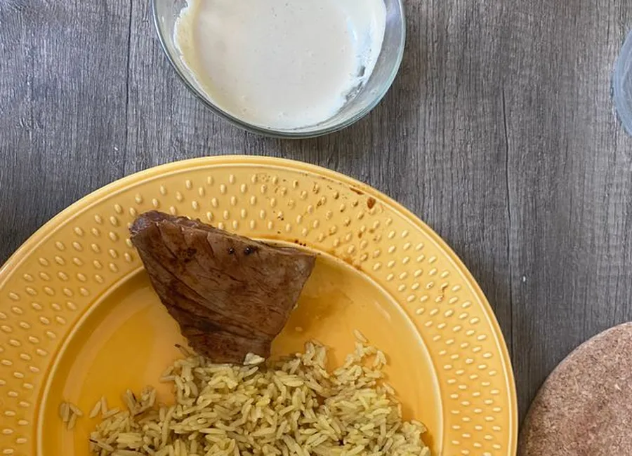 Thon frais grillé, sauce wasabi