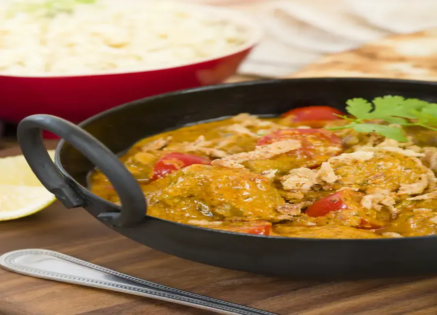 Poulet au curry au wok