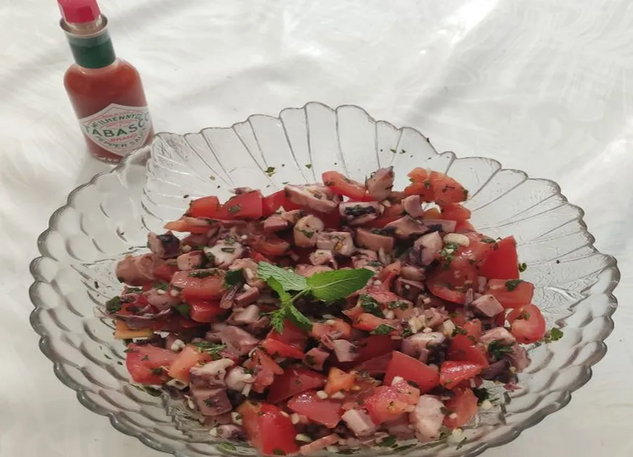 Salade de poulpe fraîche