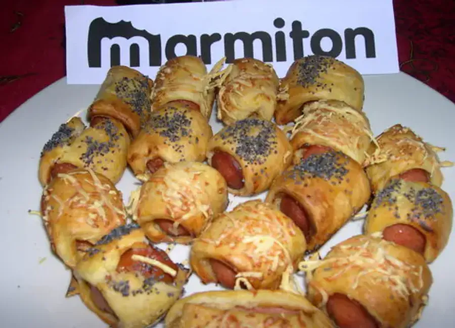 Roulés feuilletés au saucisson à l'ail