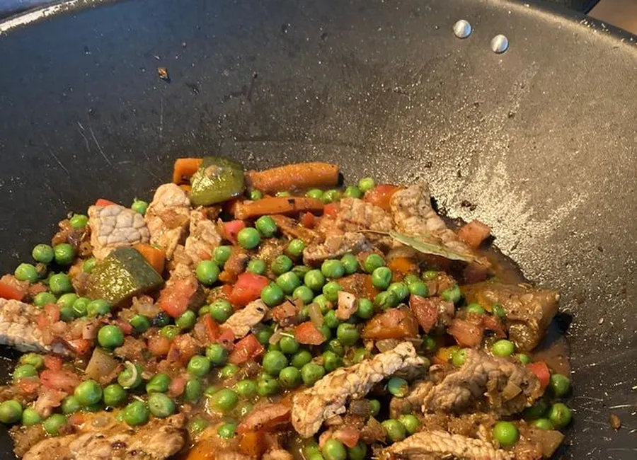 Tajine de veau au petits pois