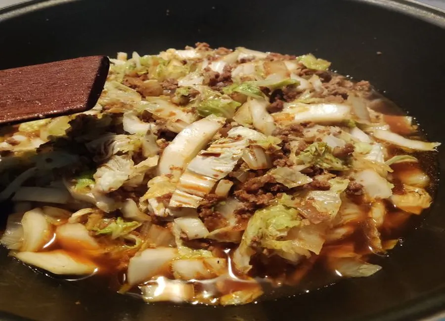 Chou chinois sauce soja