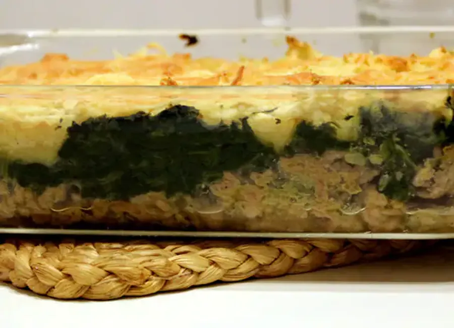 Hachis parmentier aux épinards