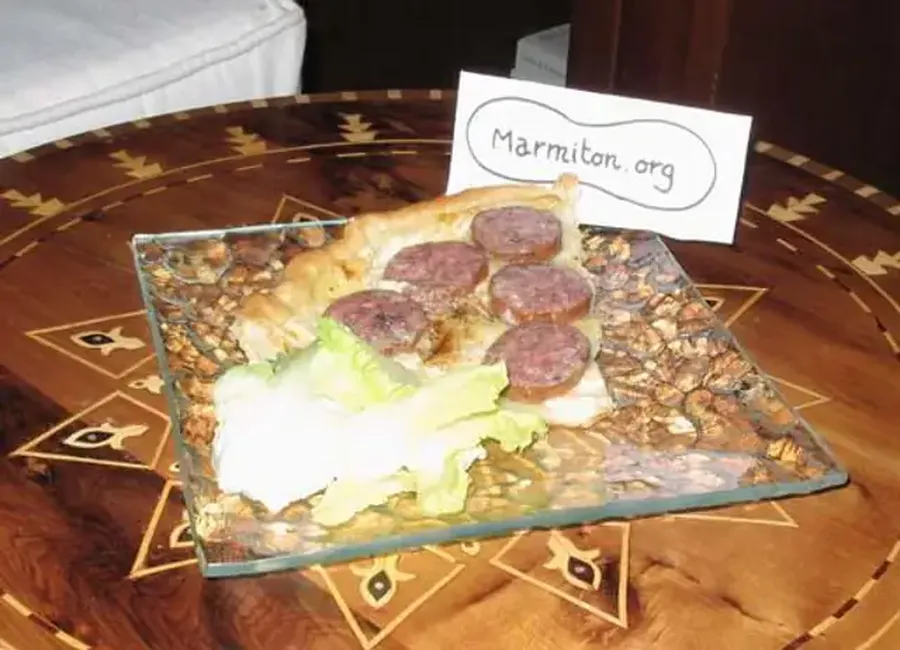 Tarte au mont d’or et à la saucisse de morteau