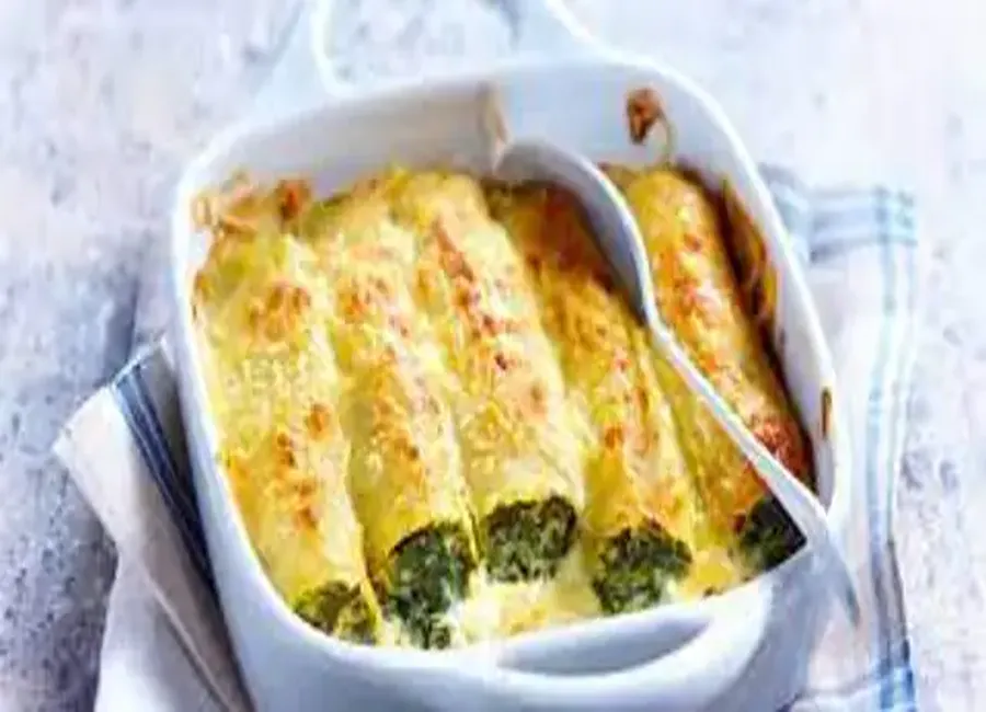 Cannelloni au chèvre et aux poireaux