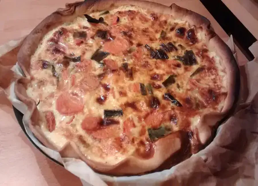 Quiche aux carottes et aux poireaux simple