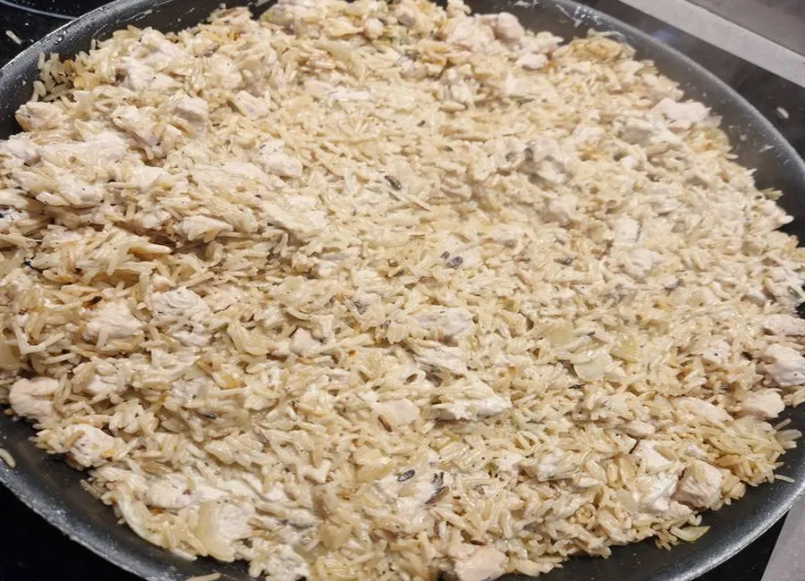 Riz pilaf exquis à l'escalope de dinde