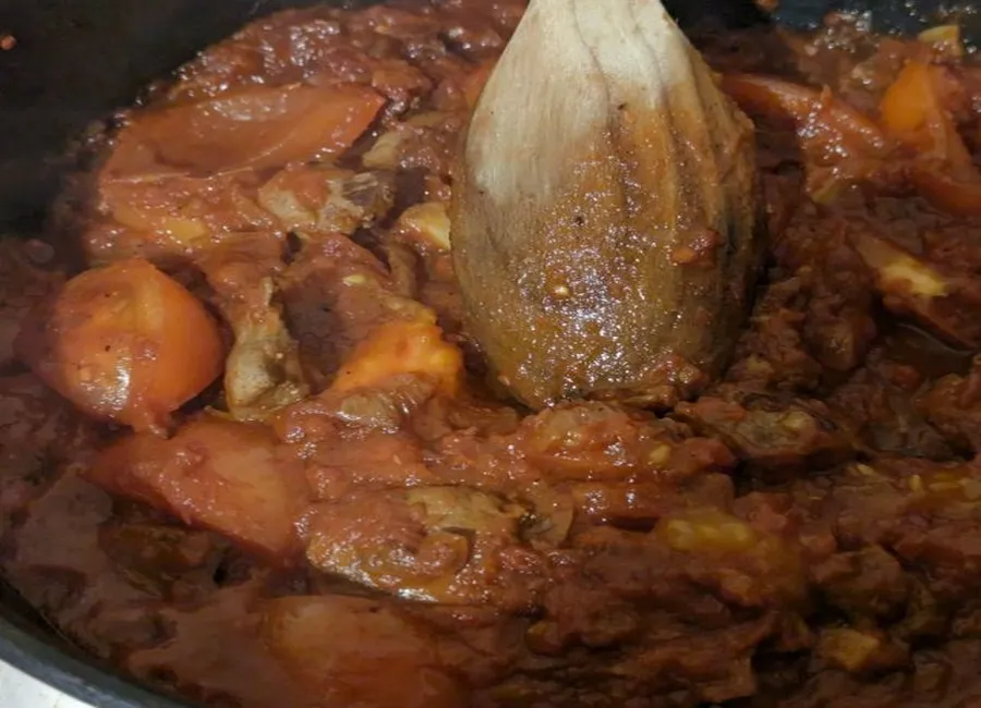 Foie de boeuf a la tomate