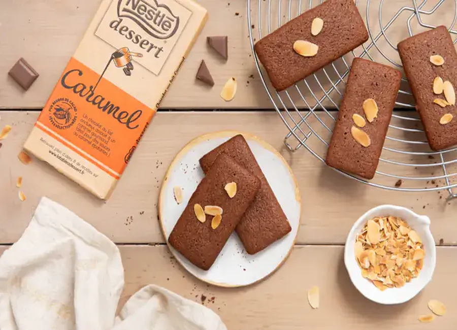 Financiers au chocolat caramel nestlé dessert®