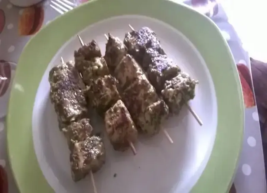 Brochettes de thon citronnées au cumin et coriandre