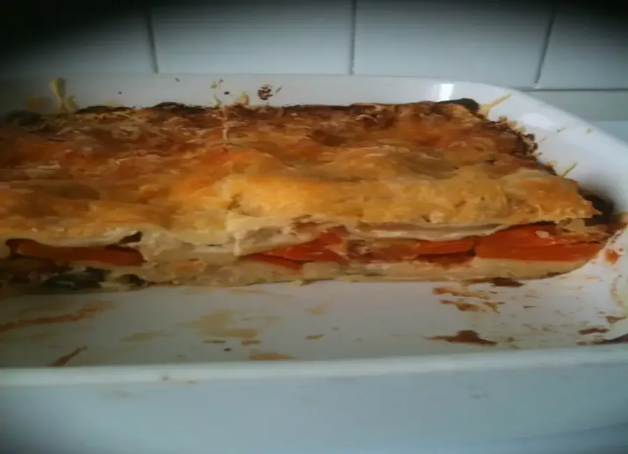 Lasagne au poulet et légumes d'hiver