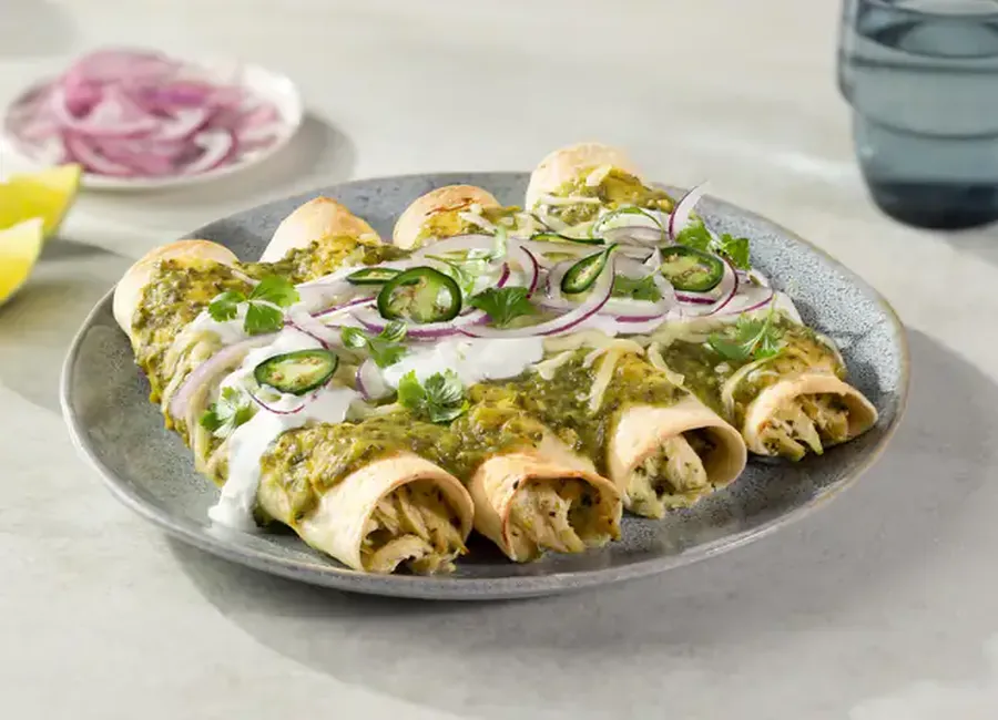 Enchiladas verdes au airfryer