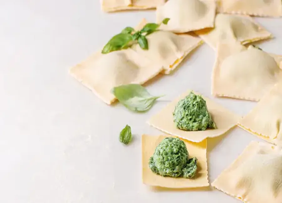 Ravioles ricotta épinards