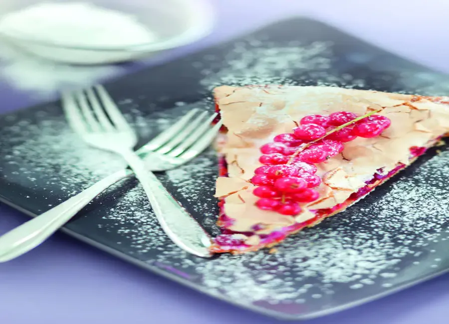 Tarte meringuée aux groseilles