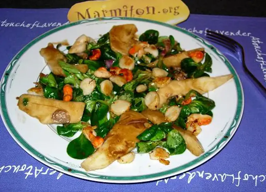 Salade de saint jacques aux poires