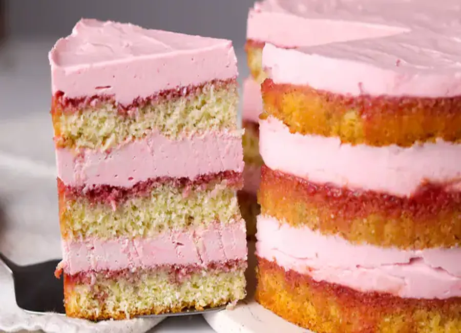 Layer cake à la framboise