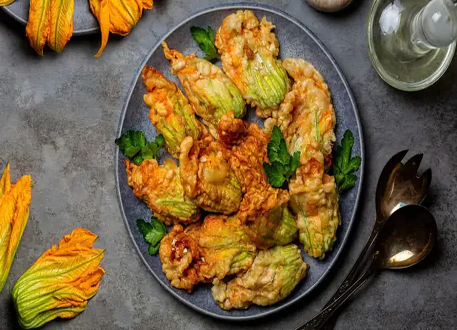 Beignets de fleurs de courgette au airfryer