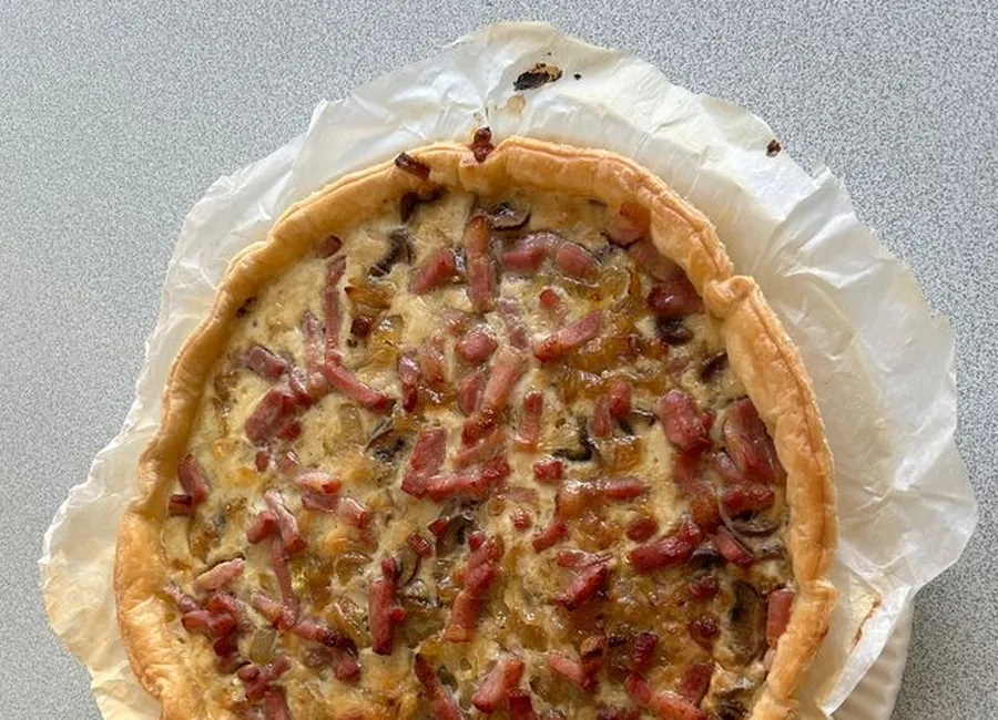 Quiche au lard et champignons