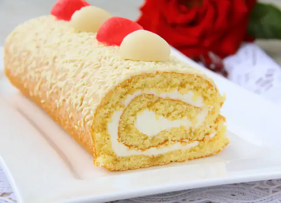 Bûche citron framboise