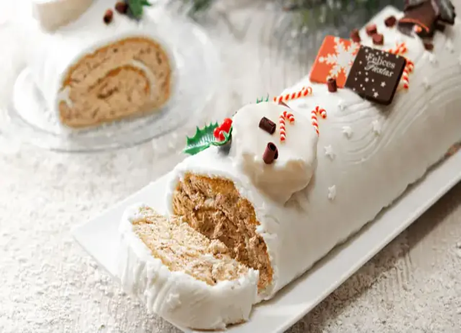 Bûche vanille chocolat