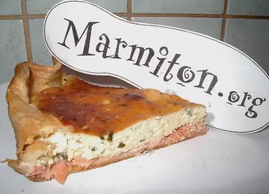 Tarte au saumon fumé ciboulette