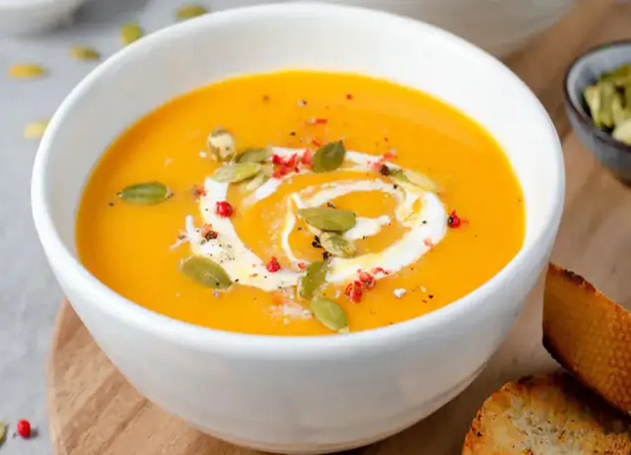 Velouté de potiron et pommes de terre au thermomix