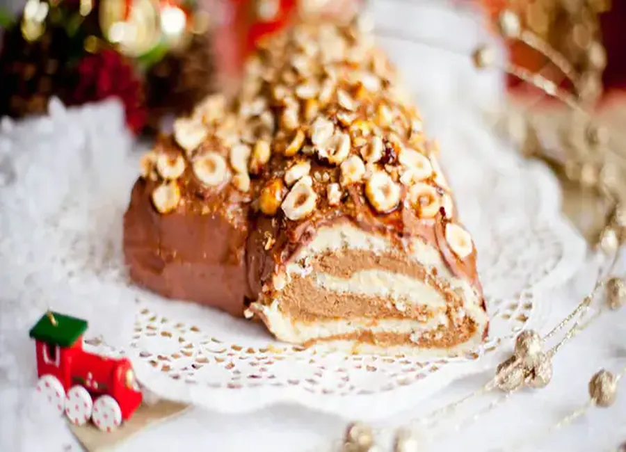 Bûche paris-brest