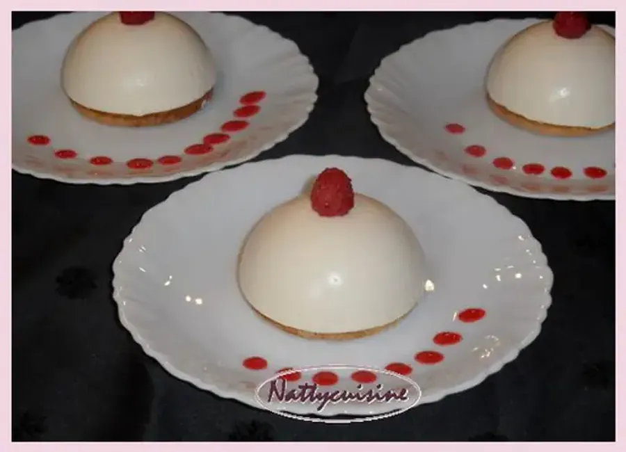 Dôme chocolat blanc framboise