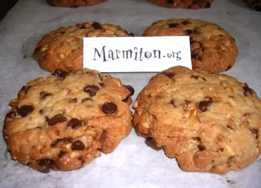 Cookies aux pépites de chocolat et nougatine