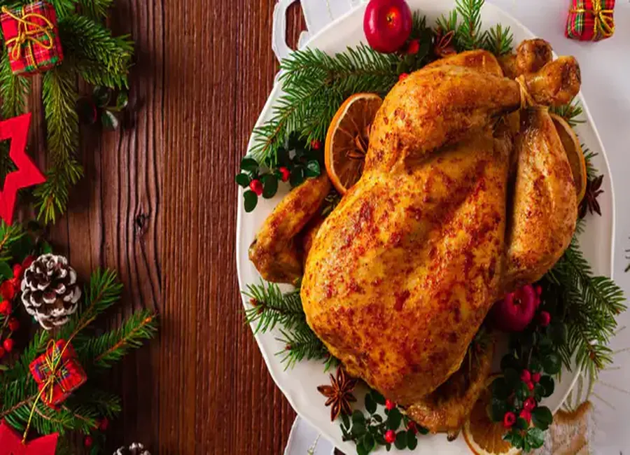 Chapon de noël aux patates douces au airfryer