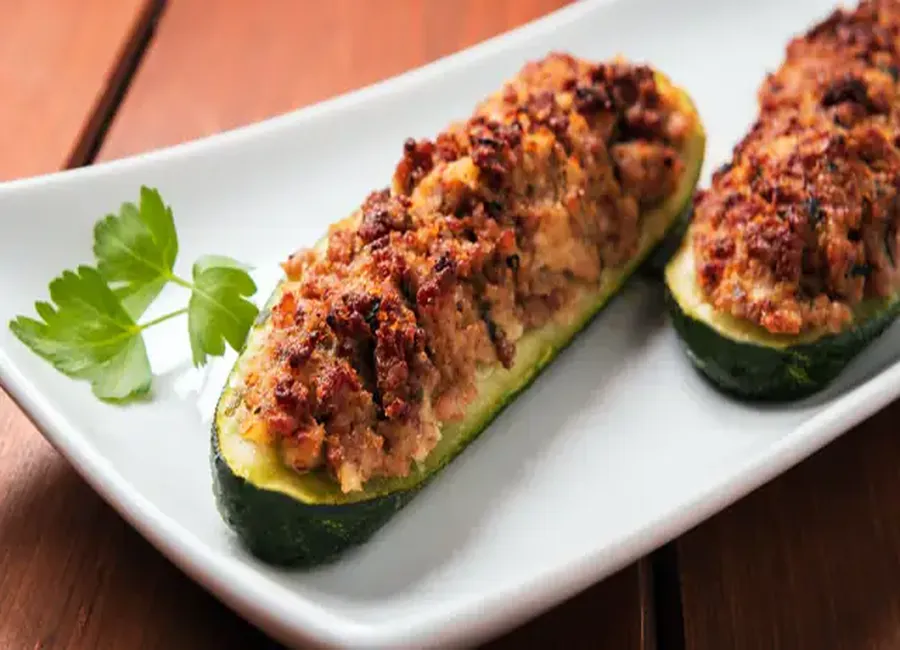 Courgettes farcies au airfryer