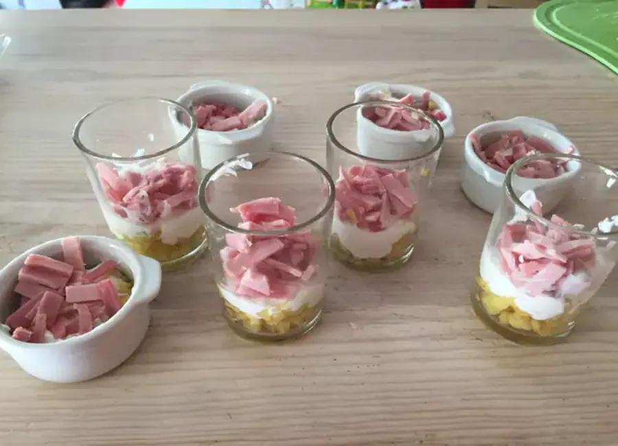 Verrine pomme chèvre