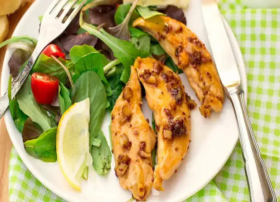 Aiguillettes de poulet aux légumes au airfryer