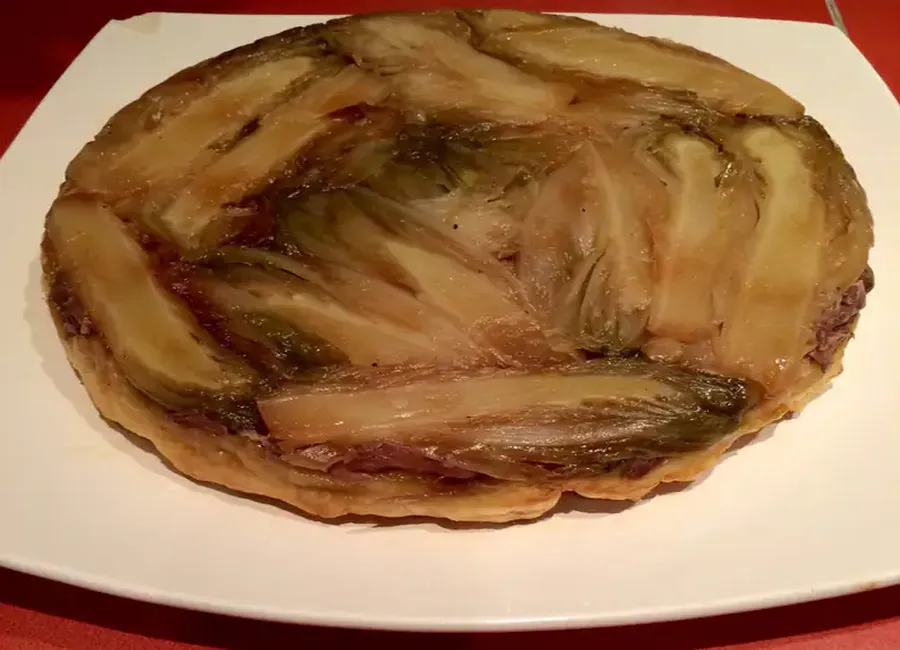 Tatin d'endives au canard