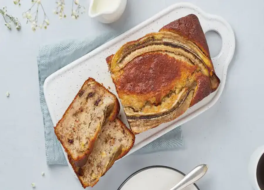 Cake moelleux banane chocolat au thermomix